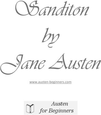 Product picture Sanditon by Jane Austen e-book in pdf format